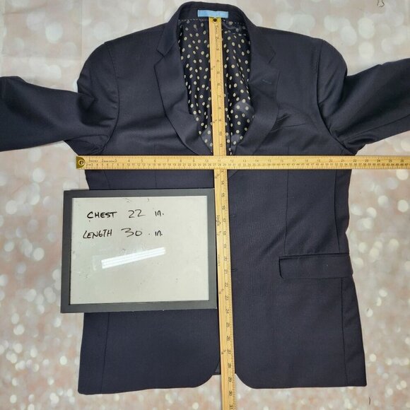 Sand Copenhagen "Angelico" Navy Wool Two-Button Sports Coat, Men's 42R - Picture 8 of 10